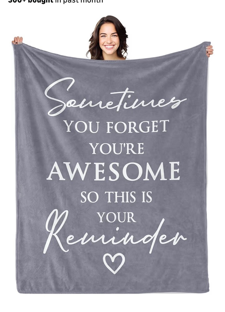 Awesome Reminder Blanket Grey