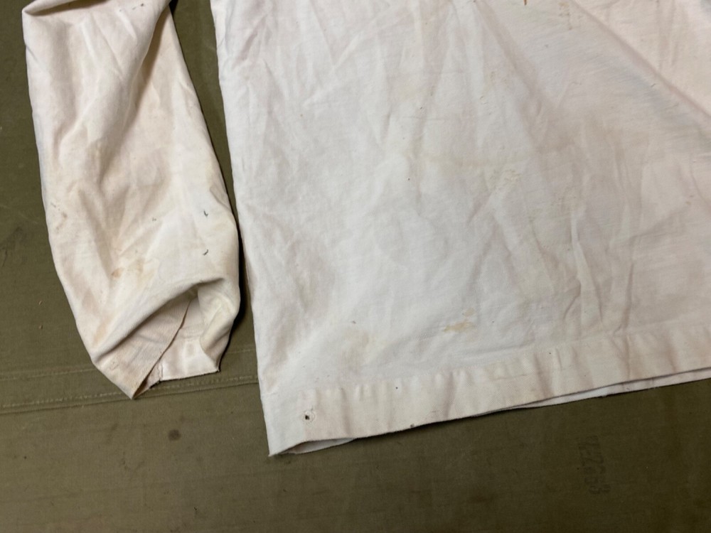 ORIGINAL WWII US NAVY EM "WHITES" JUMPER SHIRT-XSMALL