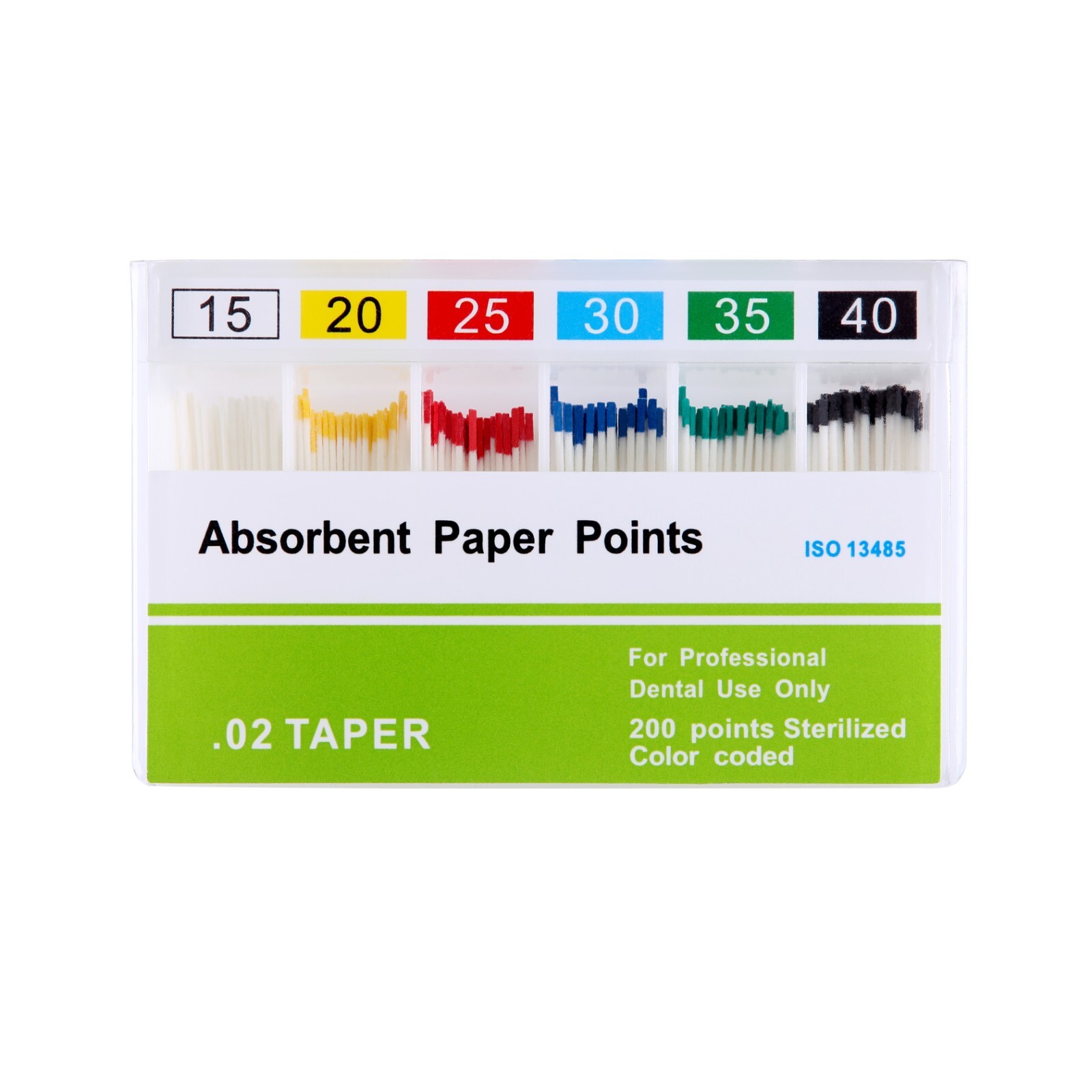 AZDENT Dental Endodontic Root Canal Absorbent Paper Points 0.02 Taper 15#-40#