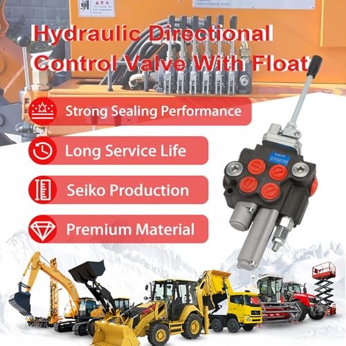 Hydraulic Control Valve with Joystick w/Float, 2 Spool 11GPM Hydraulic