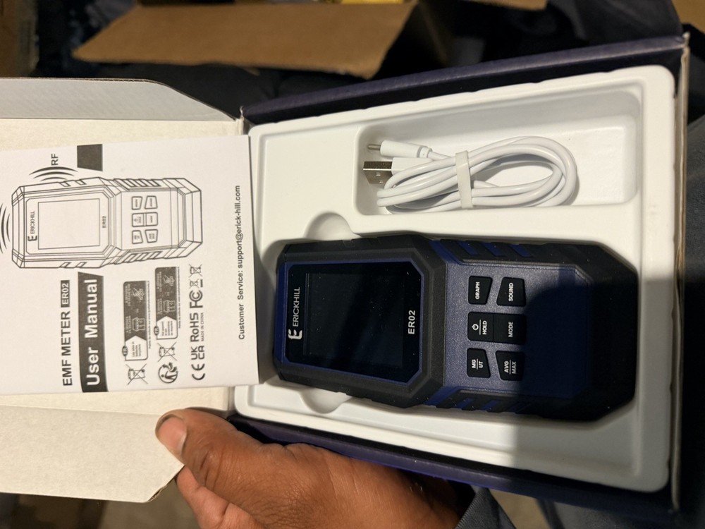 ERICKHILL ER02 EMF Meter Electromagnetic Field Radiation Detection Tool