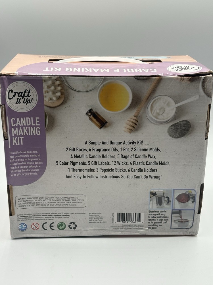 Craft It Up! Candle Making Kit DIY Beginner Set - Damaged Box