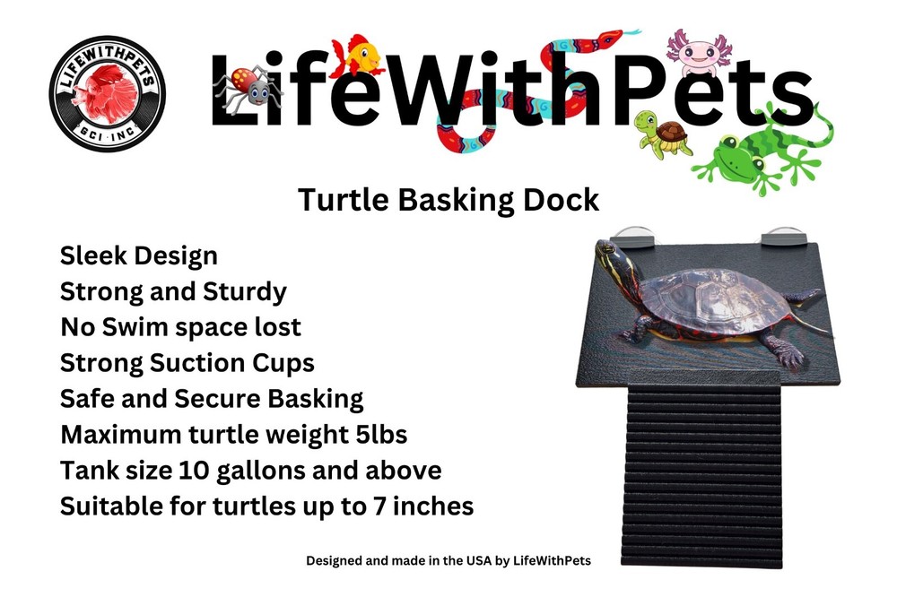 LifeWithPets Turtle Basking Dock Turtle Platform Free Shipping