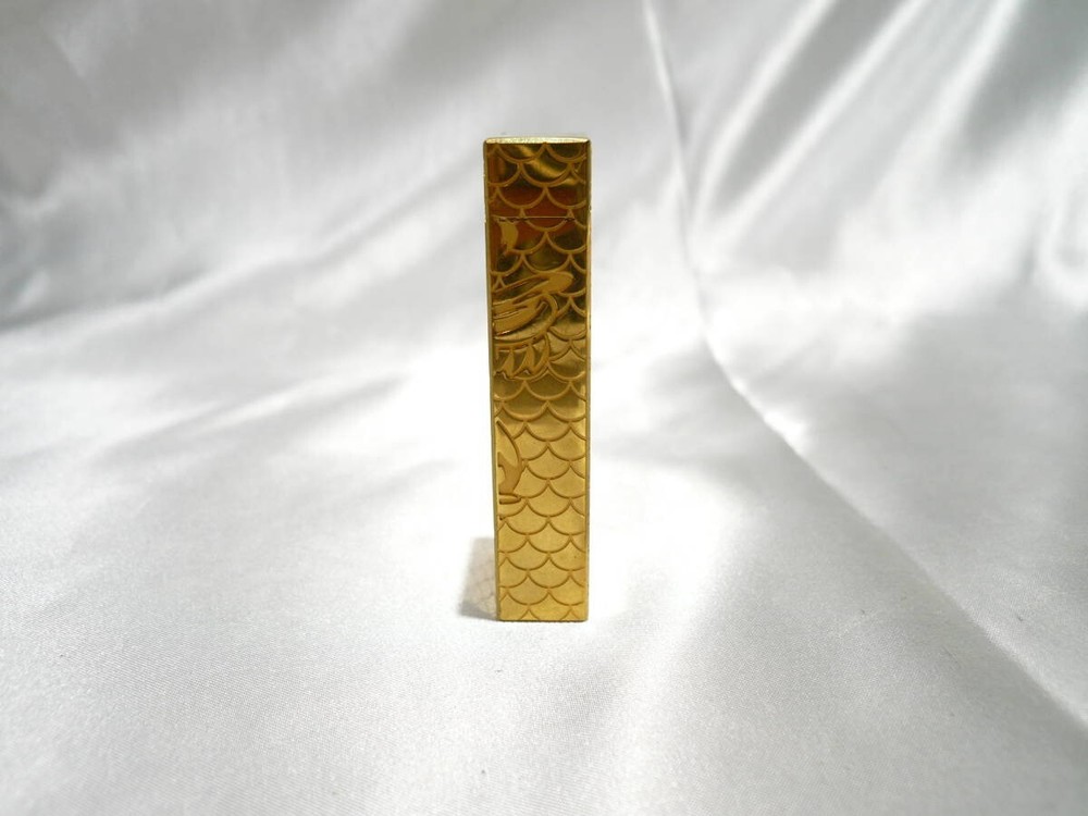WORKING Dunhill gas Lighter gold without box