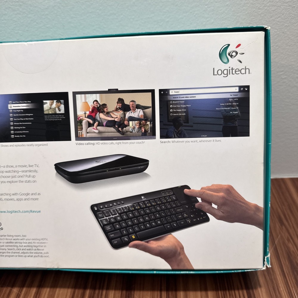 Logitech Revue Digital HD Google TV Media Player Streamer Keyboard Controller