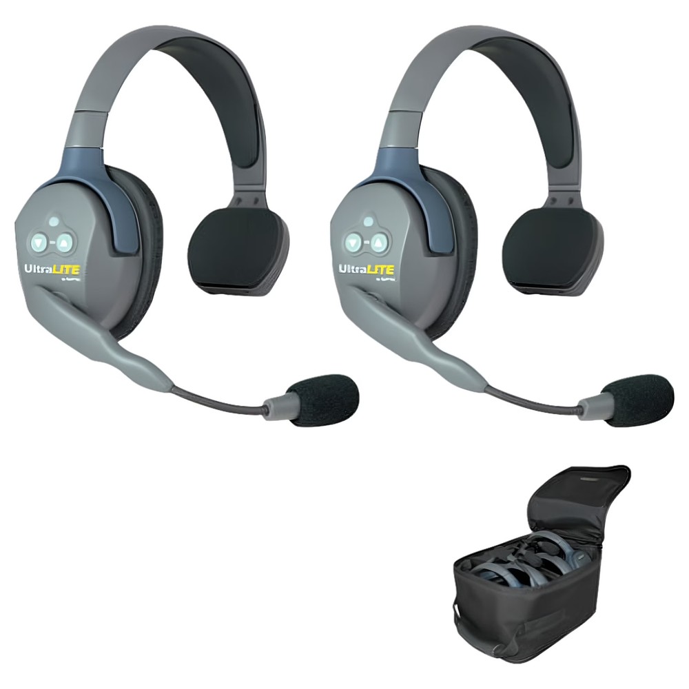 Eartec UL2S UltraLITE Full Duplex Wireless Headset Communication for 2 Users