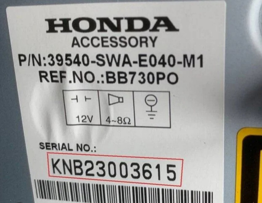 ✅ Honda Radio Code Unlock – Radio Locked? Enter Serial Number Get Code
