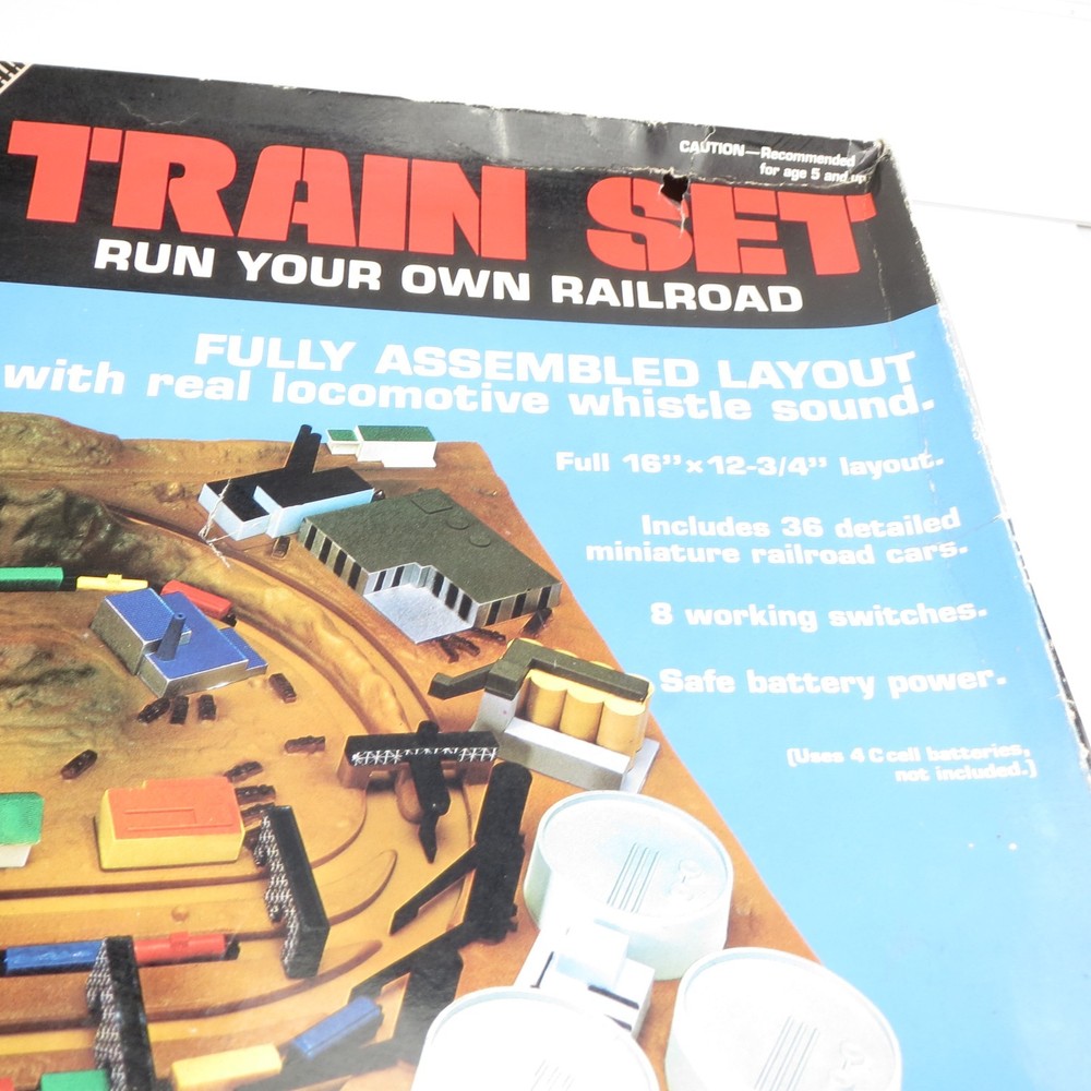 Vintage Apollo Micro Miniature Train Set - Complete In Box - Working