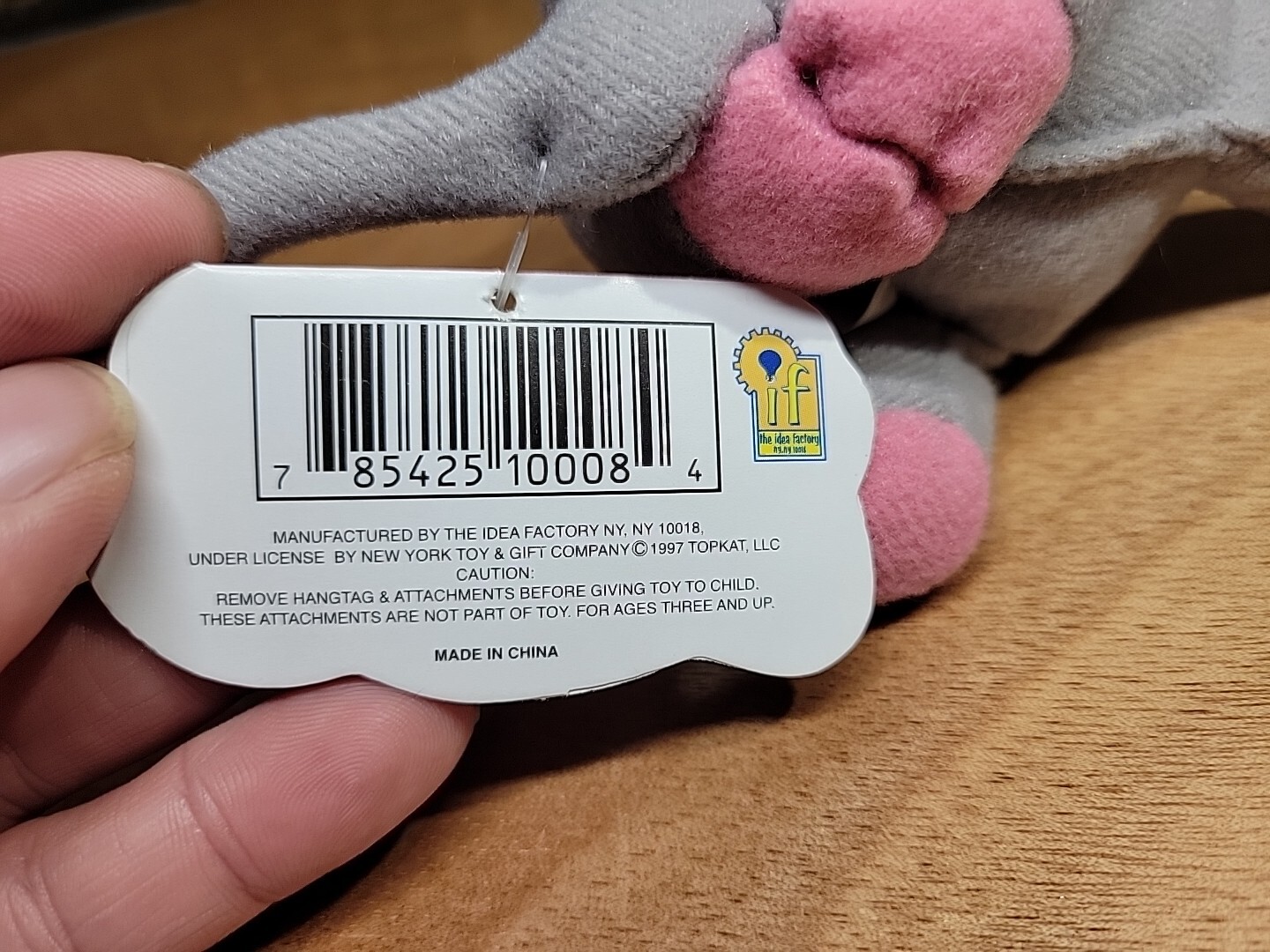 Meanie Beanie Series 1 Bart the Elephant Fart Passing Gas Pooping Crude Plush