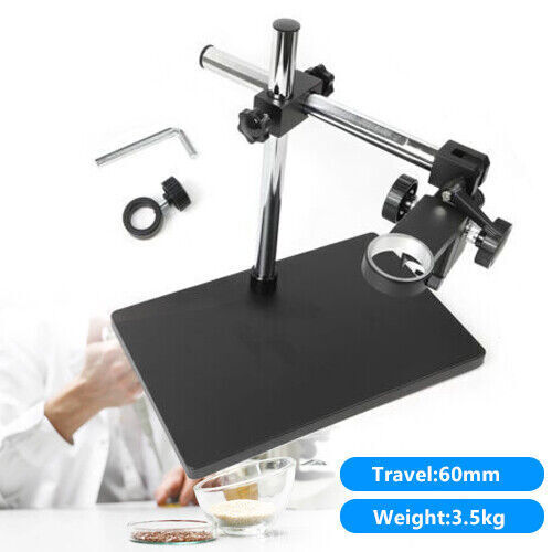 Adjustable Microscope Boom Stand Heavy Duty Large Stereo Arm Table Stand Holder