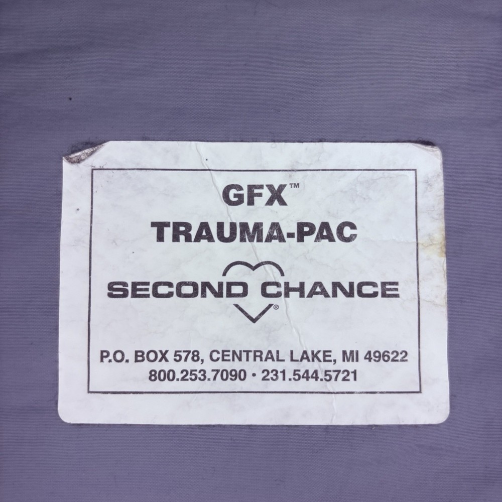Second Chance GFX Trauma Pac Plate 5"x 8" Soft Impact Blue Panel