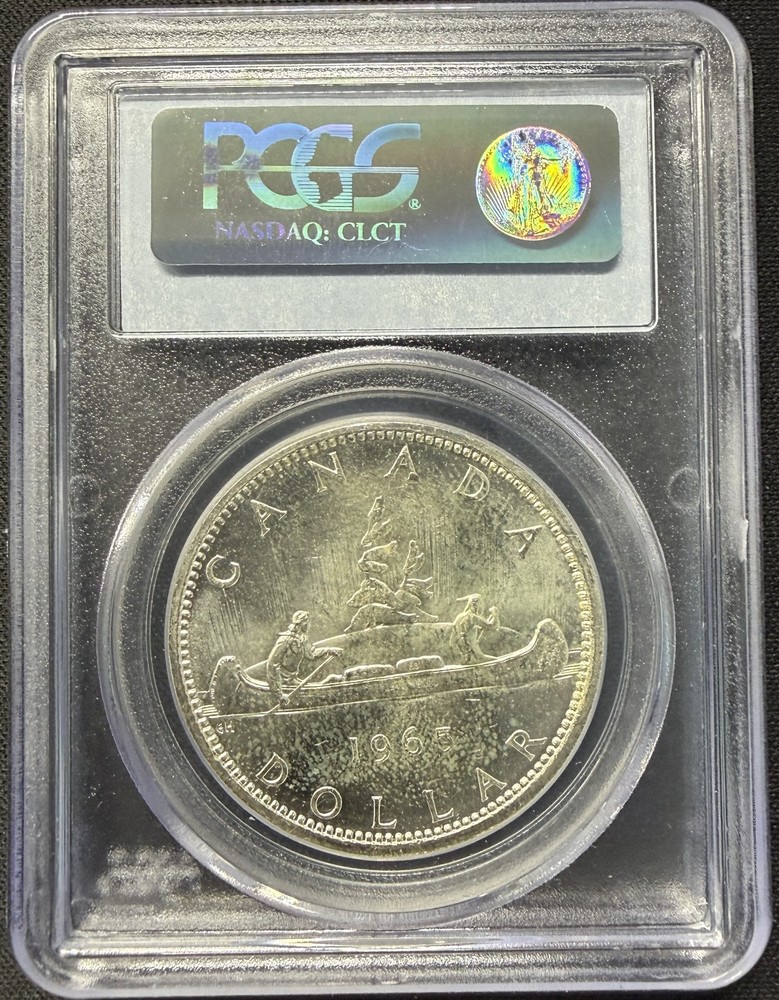 Canada - 1965 Type 5 Silver Dollar - PCGS MS64 - LUSTROUS & CHOICE SURFACES!