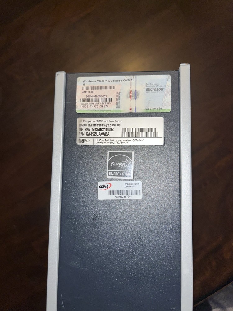 HP Compaq dc5800 small form factor desktop computer #05