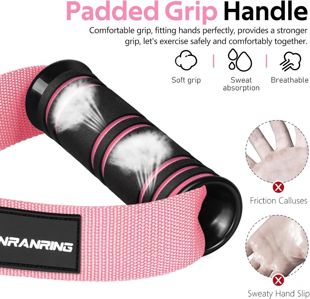 Gym Exercise Handles, Replacement Handle Attachments for Cable Machine Pulley...