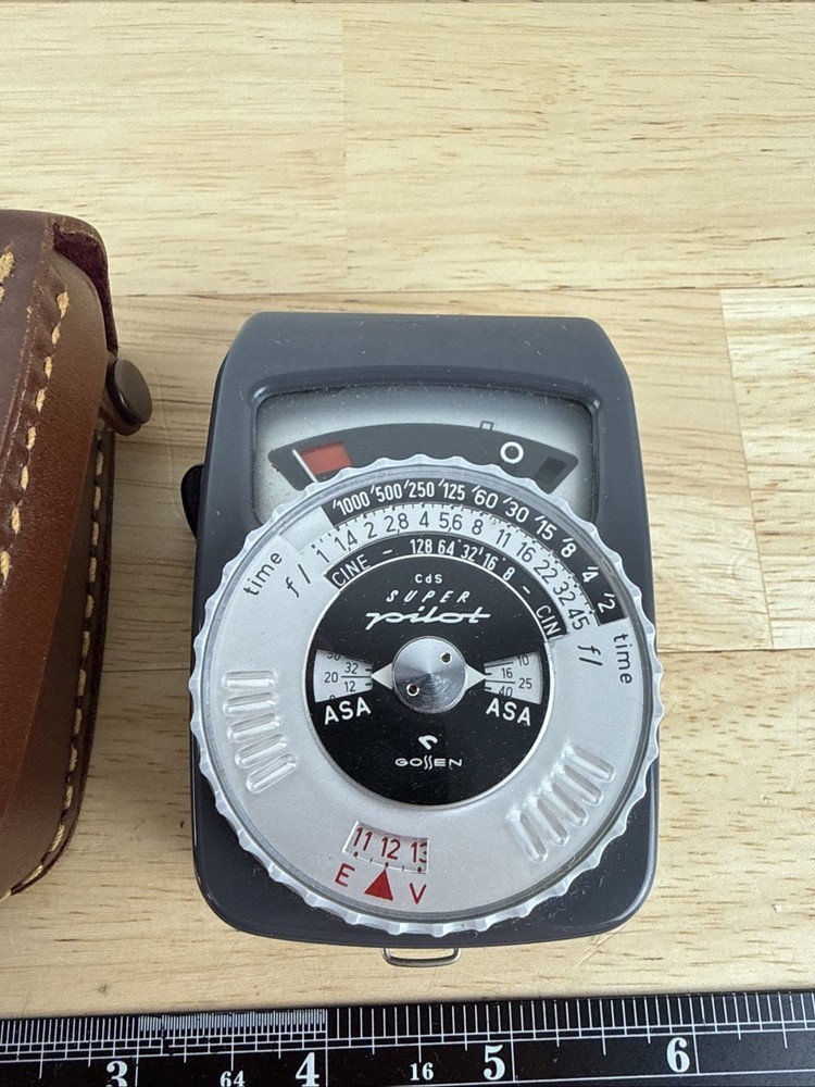 Gossen Super Pilot CdS Light Meter w/ Case UNTESTED
