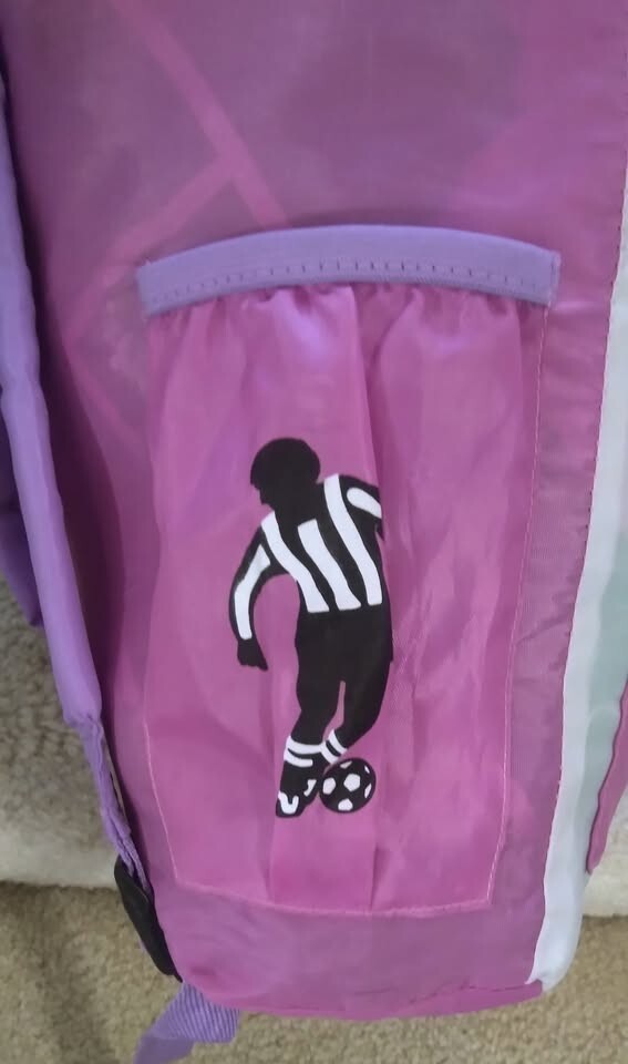 Nice Dick's Soccer-Themed Sleeping Bag in Backpack Carrying Case