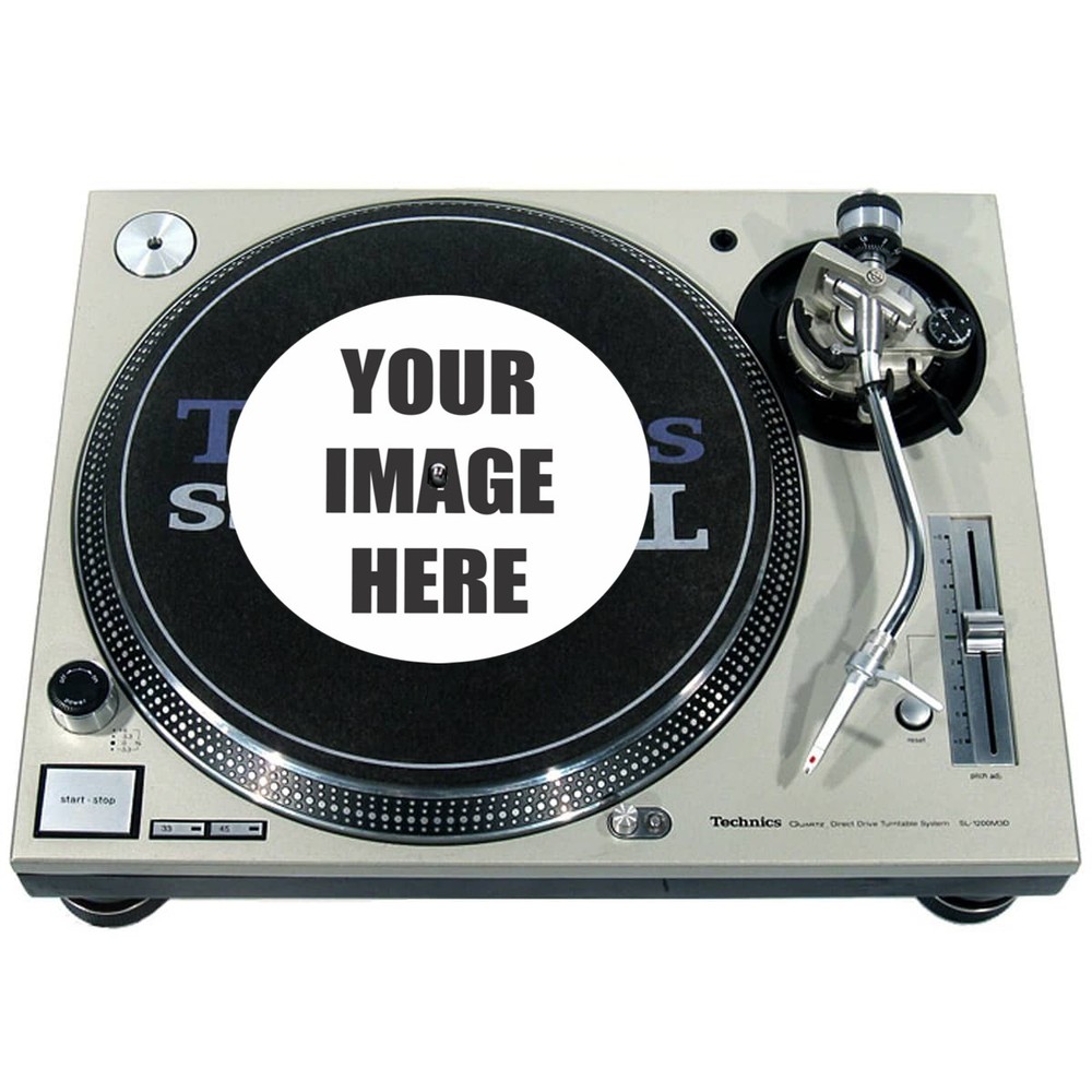 Slipmat "Your Image Artwork Logo Here" for Technics or Single 7" 45 Turntable