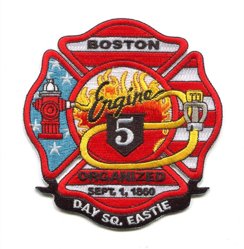 Boston Fire Department Engine 5 Patch Massachusetts MA