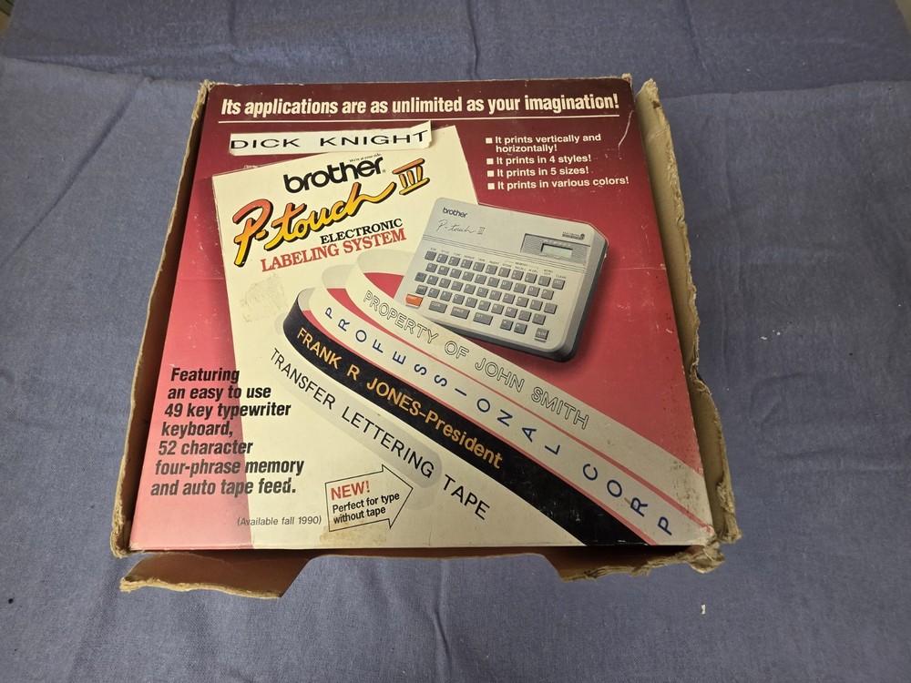 Brother P-Touch III Electronic Labeling System Model PT-10