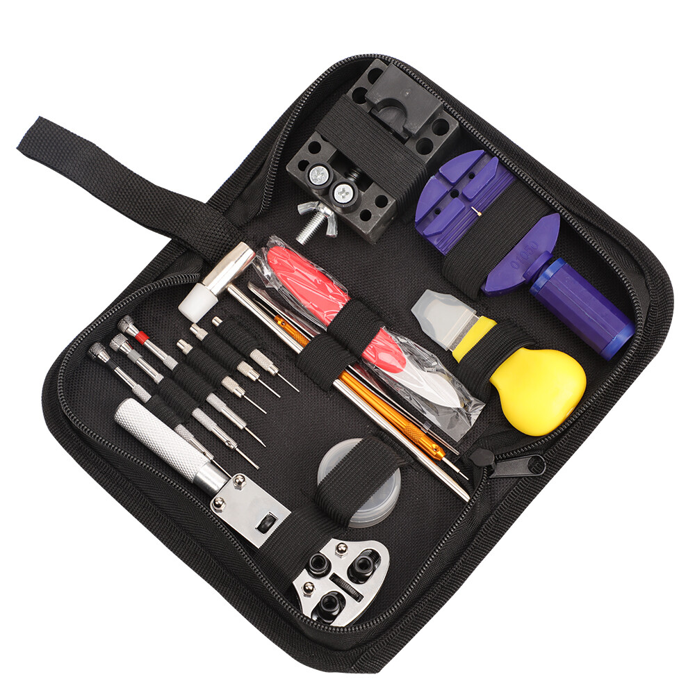 147 Pcs Watch Repair Kit Watchmaker Back Case Remover Opener Link Pin Spring Bar