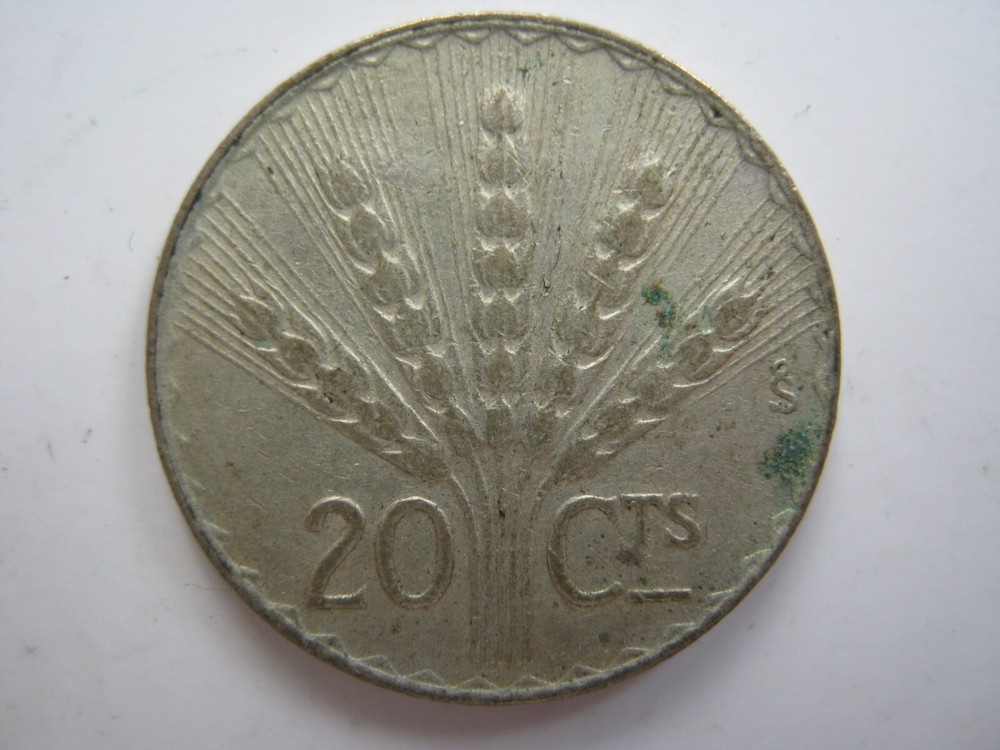 Uruguay 1948 silver 20 Centesimos VF