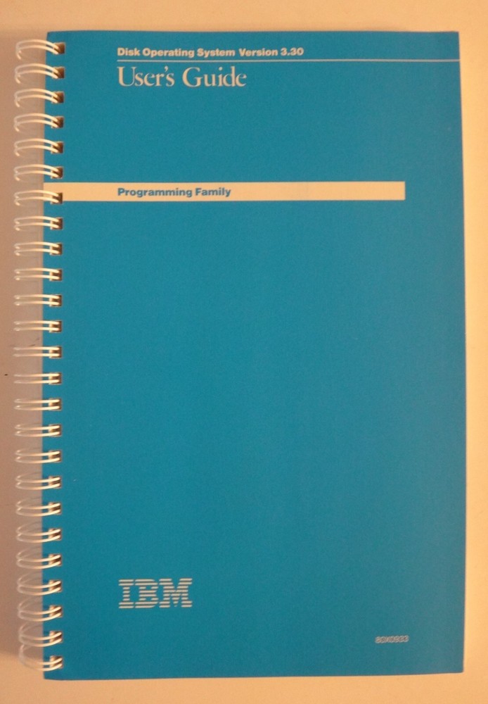 Vintage IBM DOS Disk Operating System 3.30 Software Diskettes Box Binder Manuals