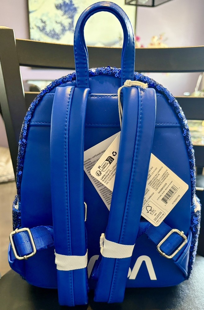BNWT Loungefly NASA Kennedy Space Center Sequin Backpack