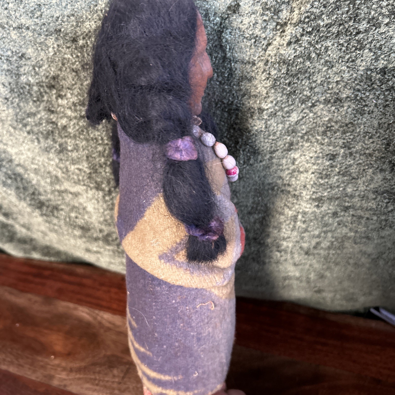 1940s Skookum Bully Good Indian Doll & Papoose 15” Native American