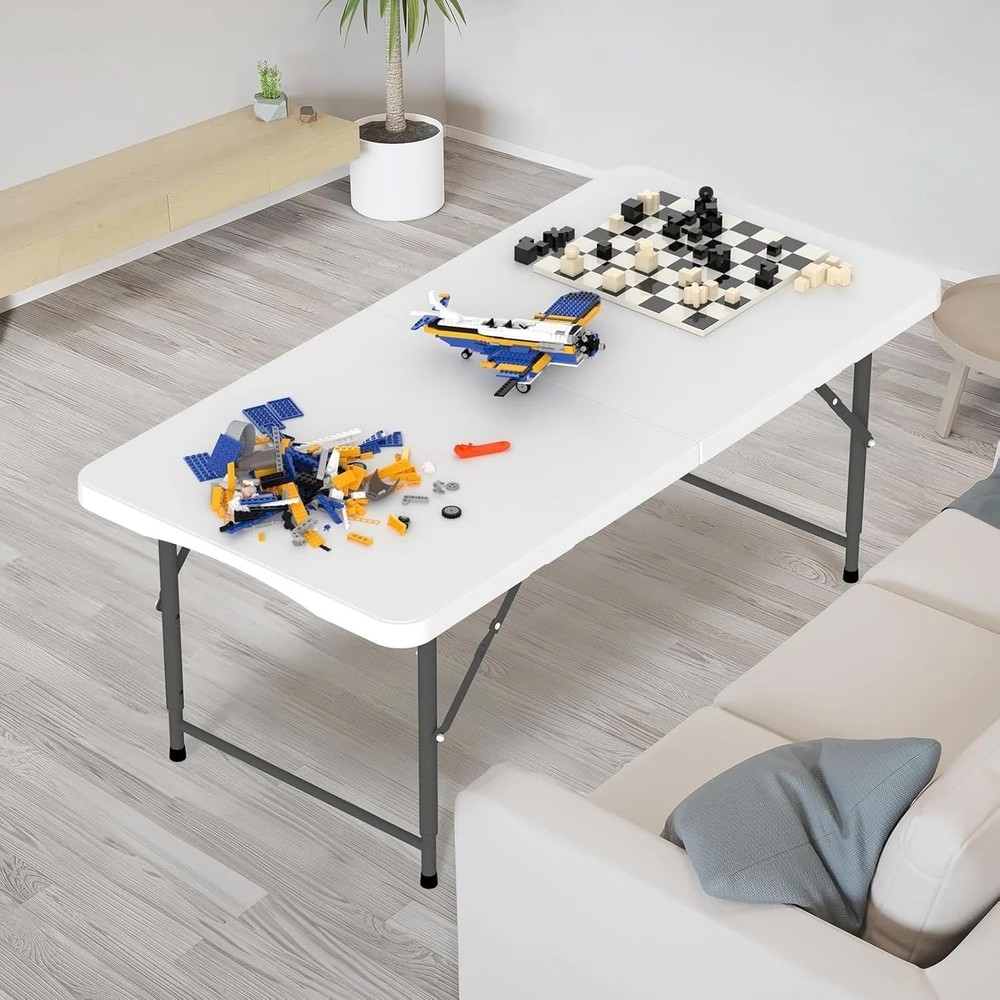 120CZ Folding Table Portable Small Table Semi Practical Table Small Indoor an...