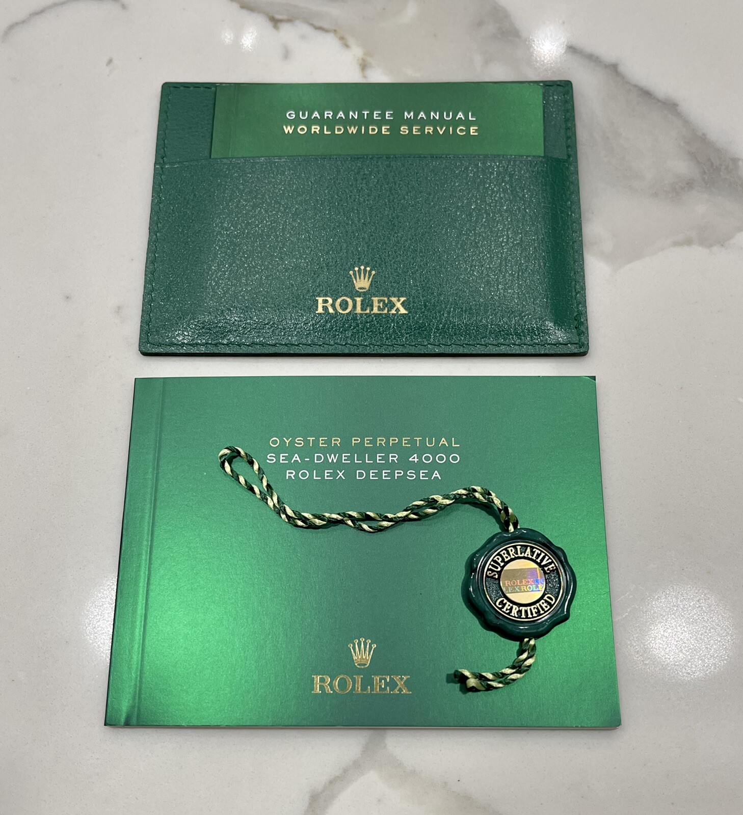 Authentic Rolex Sea Dweller 4000  Deepsea Booklet Manual FULL SET 116660 116600
