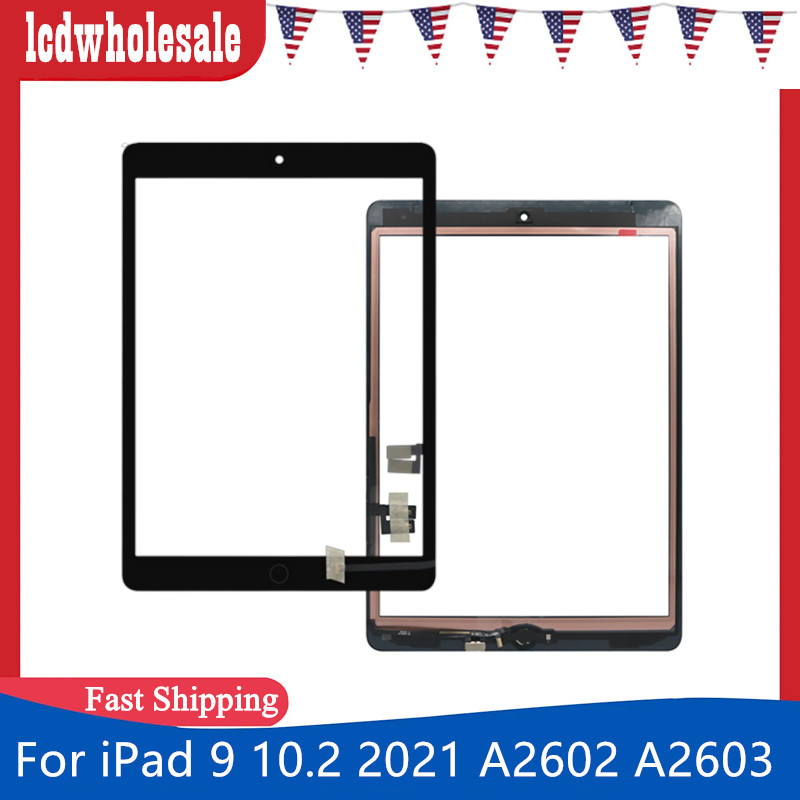 For iPad 9 10.2 2021 A2602 A2603 Touch Screen Panel Replacement + Home Button US