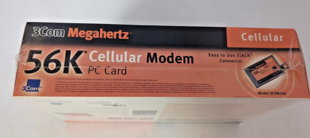 3Com Megahertz 56K Cellular Modem PC CARD 3CXM556