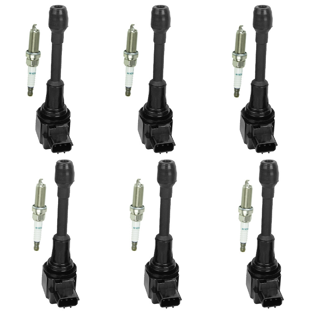 6X Ignition Coils & Spark Plugs UF550 Fit For 2014-2019 Infiniti QX60 3.5L V6