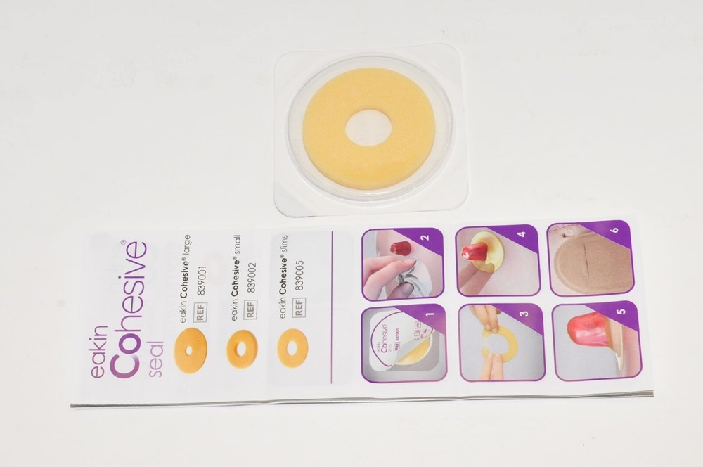 2 Boxes ConvaTec eakin REF 839002 Cohesive small Ostomy Barrier Seals 20/Box