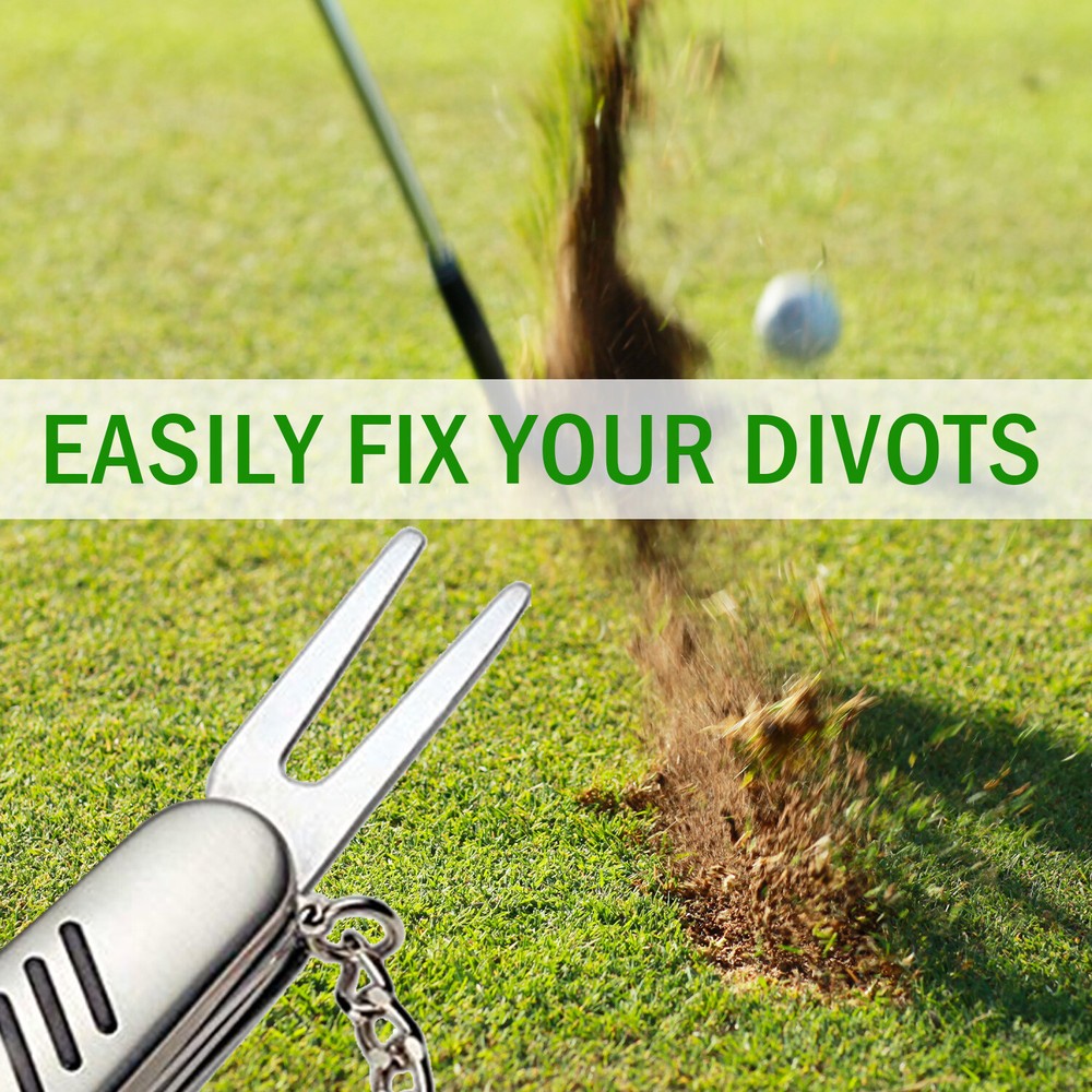 Deco Essentials Stainless Steel 7-in-1 Multi-Function Golf Tool