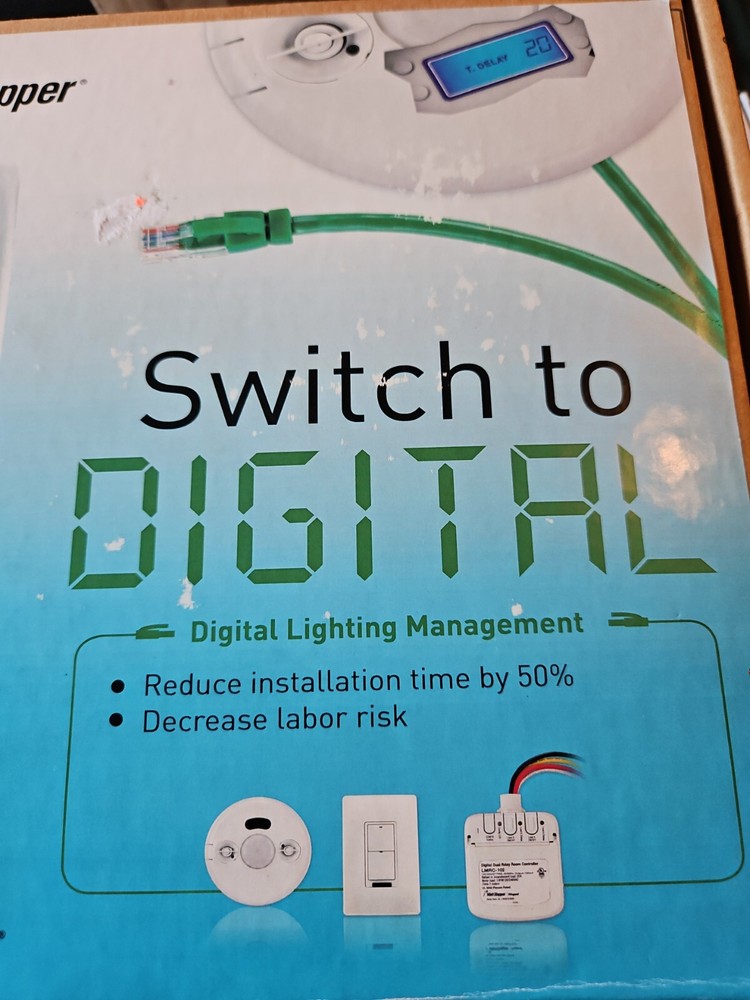 Wattstopper LMKT-102-W White 2-Relay Controller Digital Room Control Bundle