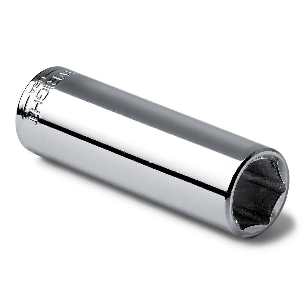 Wright Tool 2508 1/4" Drive Chrome Deep Socket 6 Point SAE 1/4"