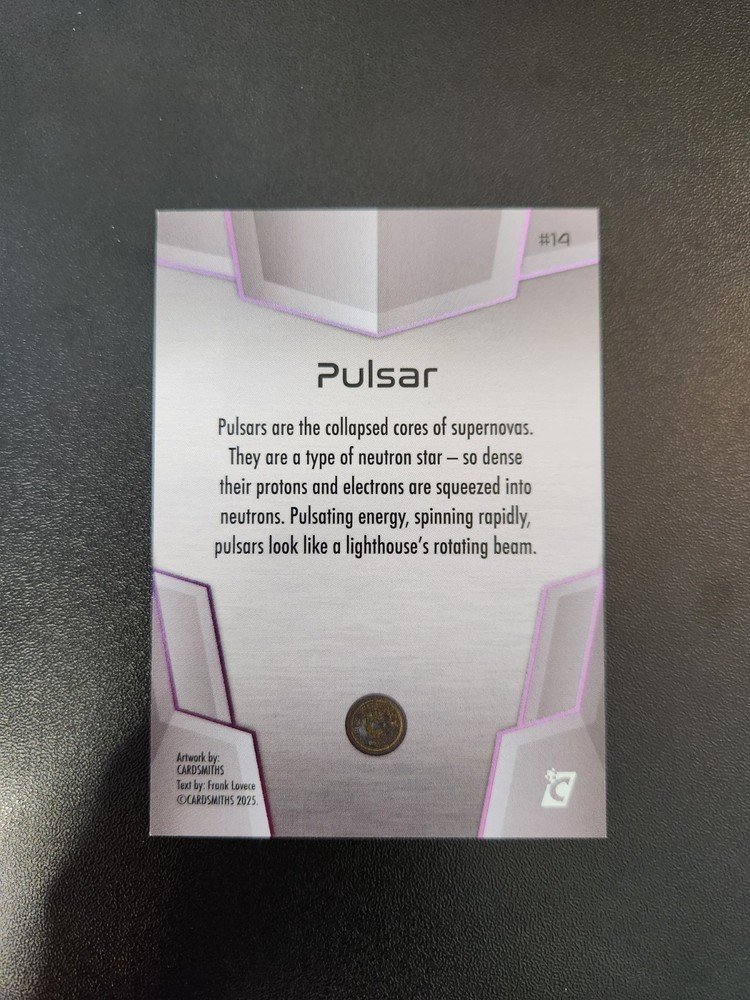 2025 Cardsmiths Space Galactic Edition #14 Pulsar Iced Foil Parallel