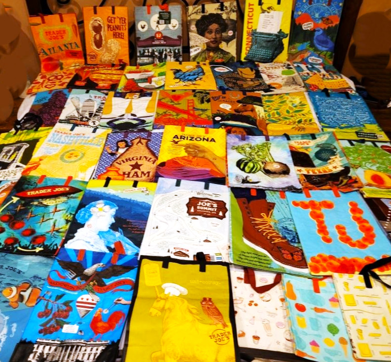 U Pick 1 or more Trader Joe's ECO Reusable Shopping Grocery Bag, Tote, Sack NWT