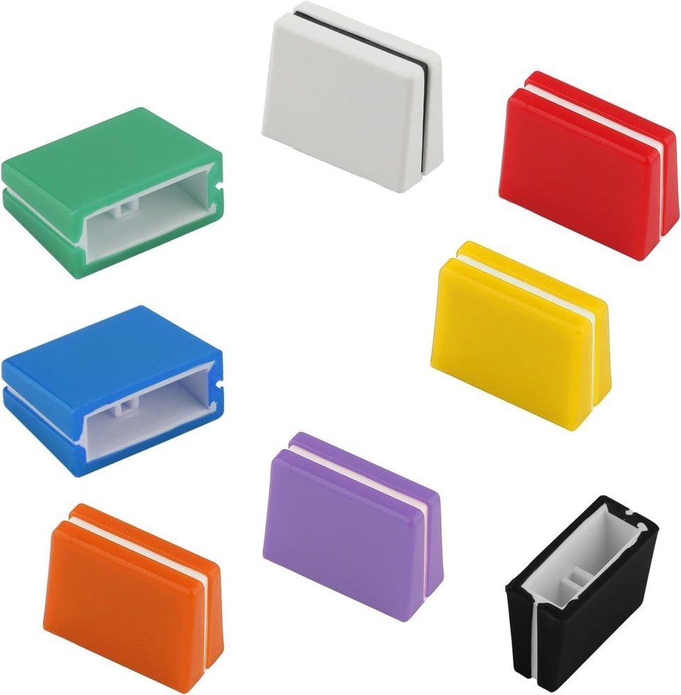 8pcs Colorful Fader Caps for Pioneer Mixers - Easy Install Slider Knobs