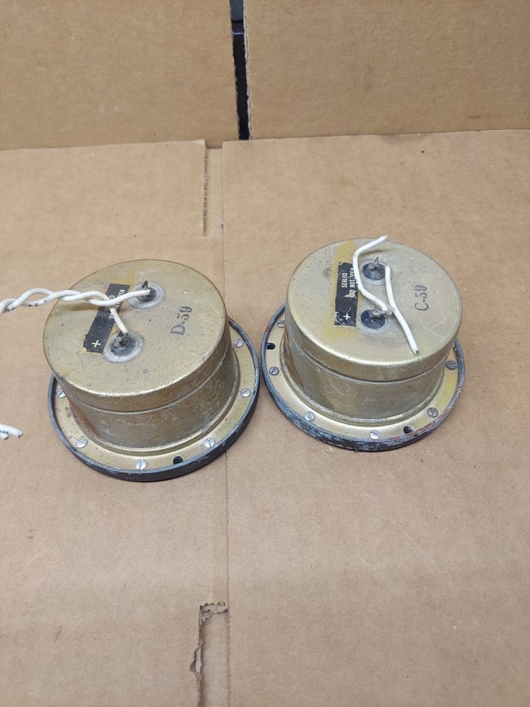 Vtg Pair -Phaostron Ruggedized Meters 0-50 Volt & 0-80 Amperes *UNTESTED*