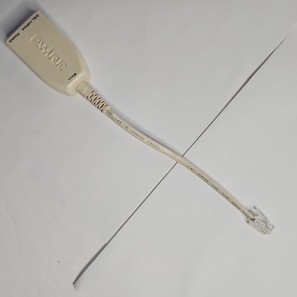 2Wire DSL Filter for Single-Line Phones LFT 4-1-GB Inline Adapter