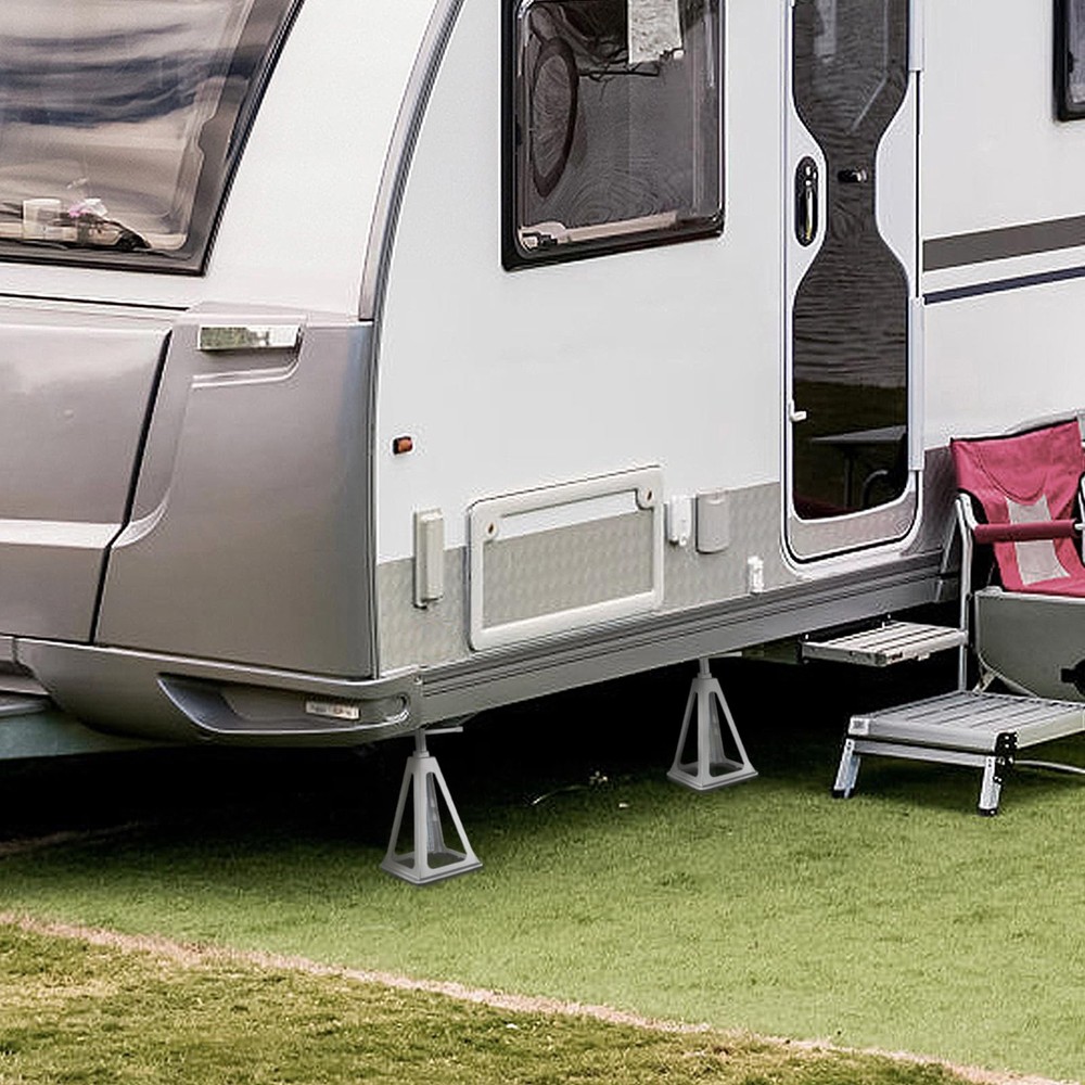 VEVOR RV Stabilizer Jacks, 4 Pack Aluminum Leveling Stack Silver