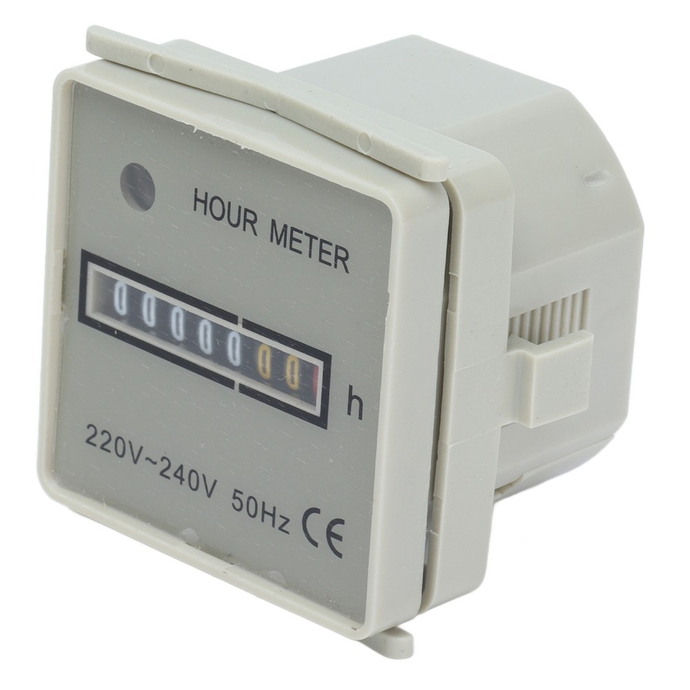 0.3W Hour Meter Mechanical Hour Counter Industrial Timer With Indicator HM‑