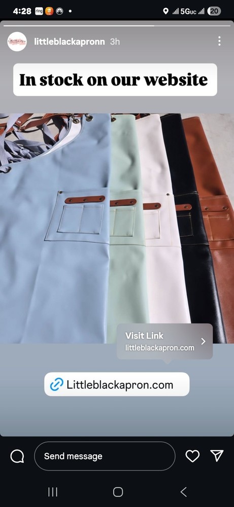 LEATHER/VINYL APRON