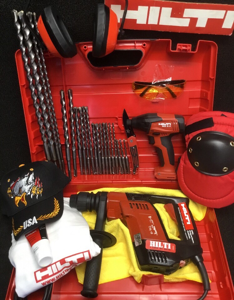 HILTI TE 5 HAMMER DRILL, FREE SID 2-A, REINFORCED HANDLE, BITS, FAST SHIP
