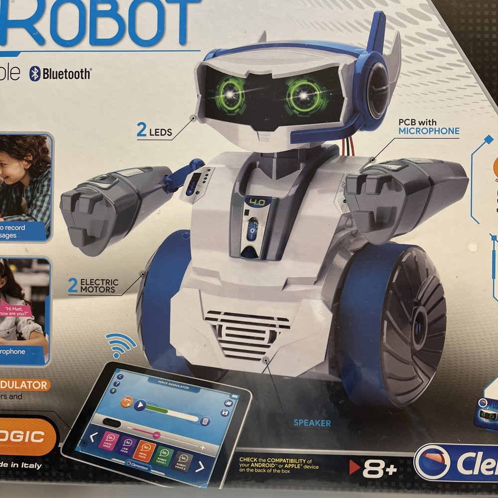 Cyber Talk Robot Programmable Talking Interactive Play Walkie Talkie Bluetooth