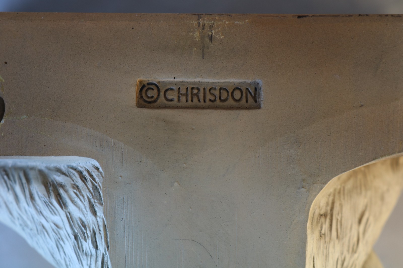 Vintage CHRISDON Rabbit Handstand on Books Figurine Whimsical Bunny Shelf Sitter