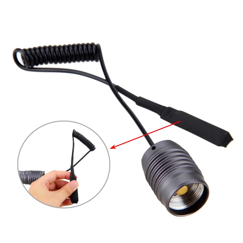 Hunting LED Flashlight Torch Rechargeable 800Yards Predator Light w/ Scope Mount