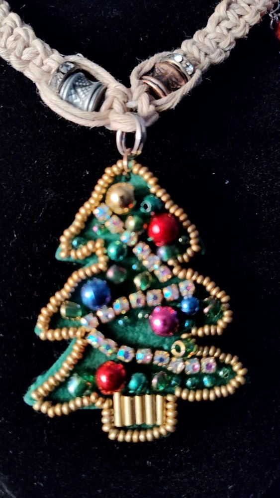 handmade hemp necklace Christmas Tree Stocking Stuffer